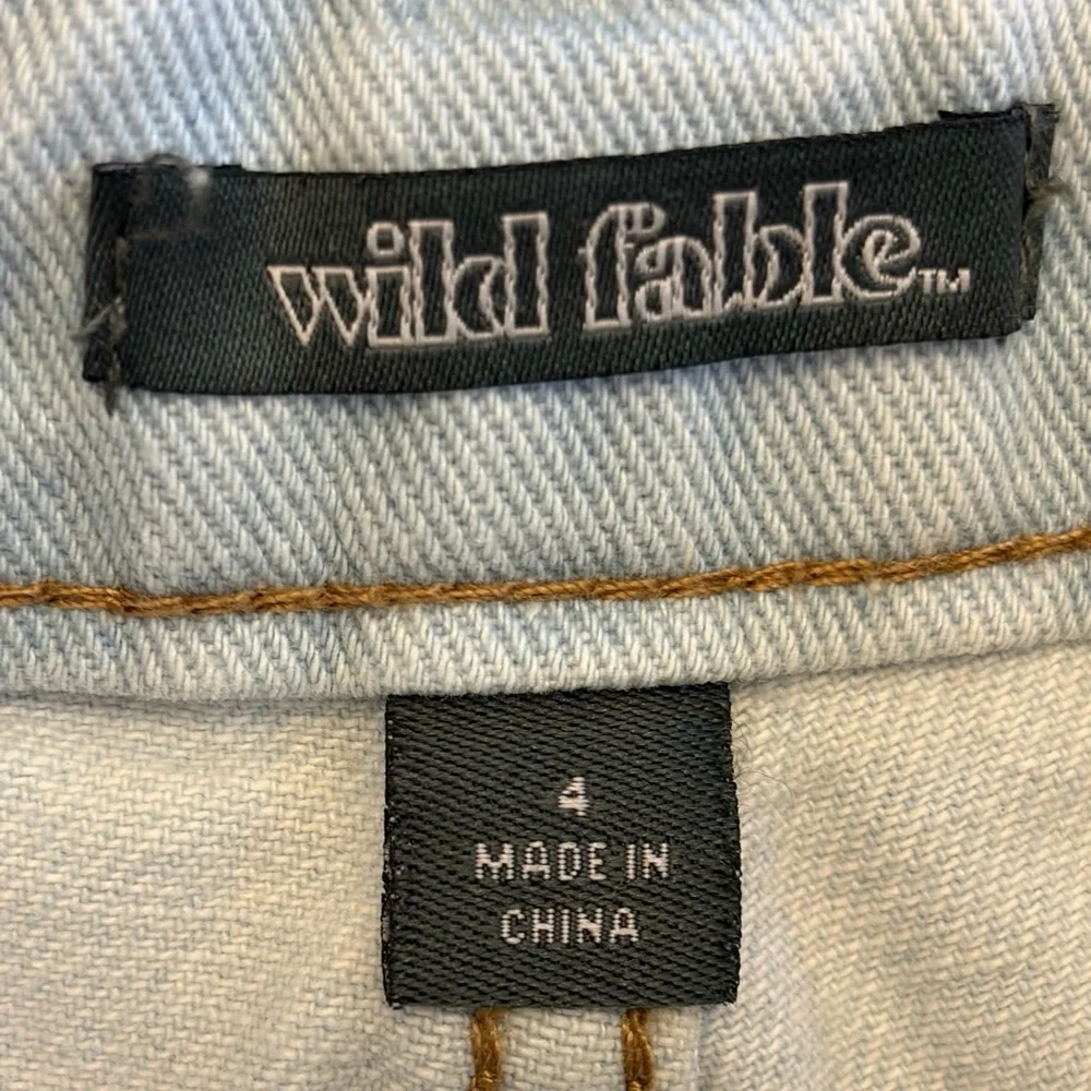 NWT High Rise Light Wash Cutoffs - Picture 3 of 4